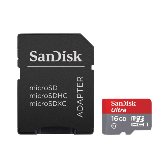 SANDISK FLA 16GB ULTRA mSD 80MB/S C10 UHS-I