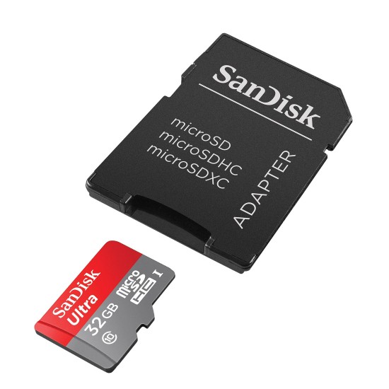 SANDISK FLA 32GB ULTRA mSD 80MB/S C10 UHS-I