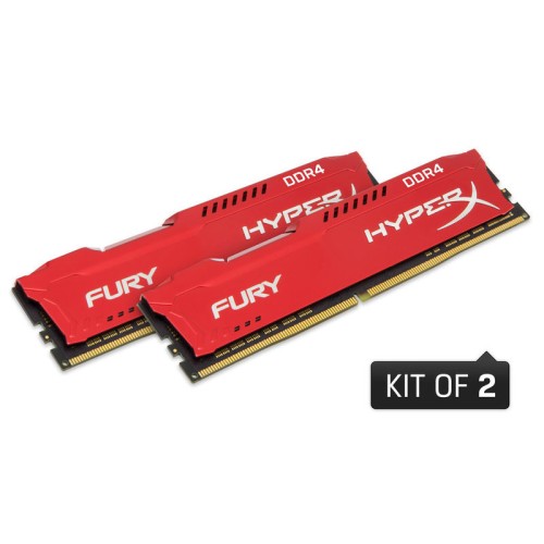 Kingston Hyperx FURY Red 16GB DDR4 2400MHz Bellek Kit (2x8GB)