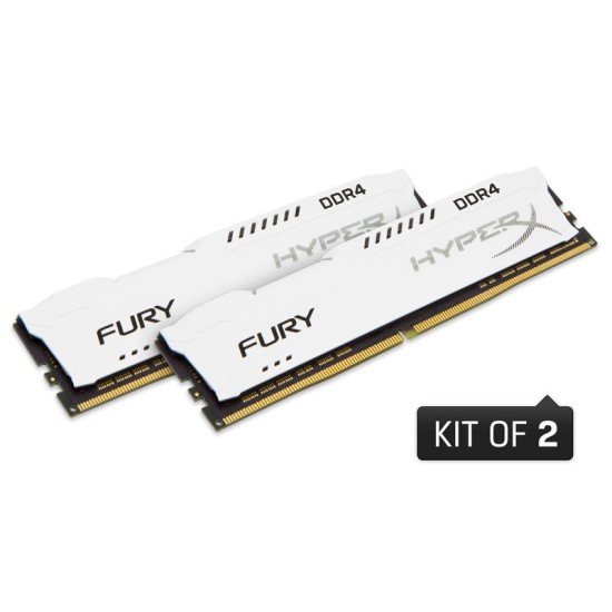 Kingston Hyperx FURY White 16GB DDR4 2400MHz Bellek Kit (2x8GB)