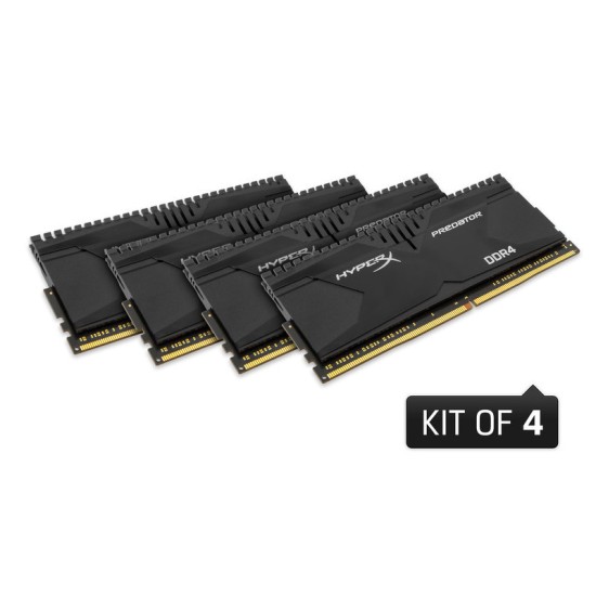 Kingston Hyperx Predator 64GB DDR4 2666MHz Bellek Kit (4x16GB)