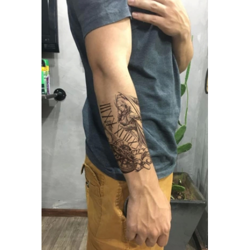 Savaşçı Geçici Dövme Tattoo