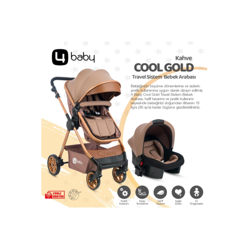 Cool Gold Travel Sistem Bebek Arabası Seyahat Sistem