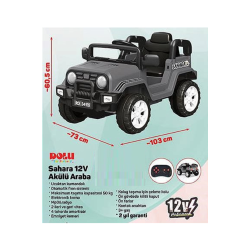 Dolu 8086 Sahara 12 Volt Uzaktan Kumandalı Akülü Araba