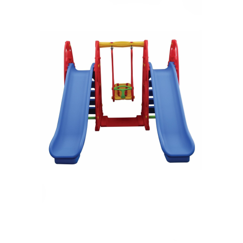 King Kids Sevimli Tedi Kaydıraklı Salıncak Set C