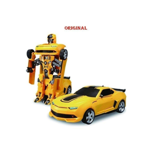 Bumblebee Robota Dönüşen Araba Pilli - Işıklı, Sesli, Camaro Araba, Robot Araba-25 Cm