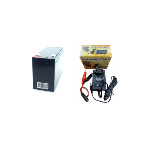 Pilsan Uyumlu 12 Volt 7 Amper Akü 12v 7ah Ve Şarj Cihazı Orbus