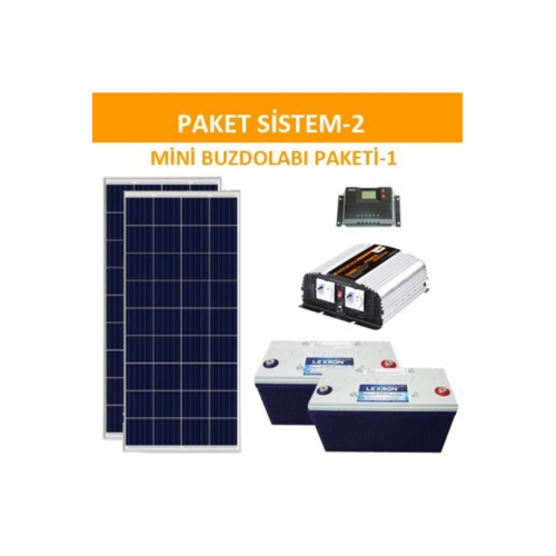 Mini Bağ Evi Solar Paketi 1200w Inverter 170w Güneş Paneli Paket 2