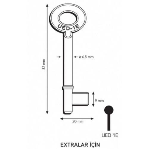 Maymuncuk Oda Kapısı Anahtarı Her Kilidi Açan Anahtarlar-2 Adet - 11mm-13 Mm