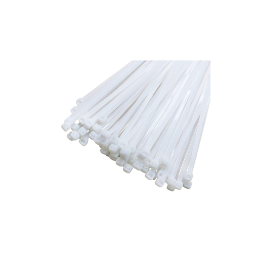 Kablo Bağı- Plastik Kelepçe - 3.6 X 200 Mm - Cırt Kelepçe Beyaz 100 Adet Paket