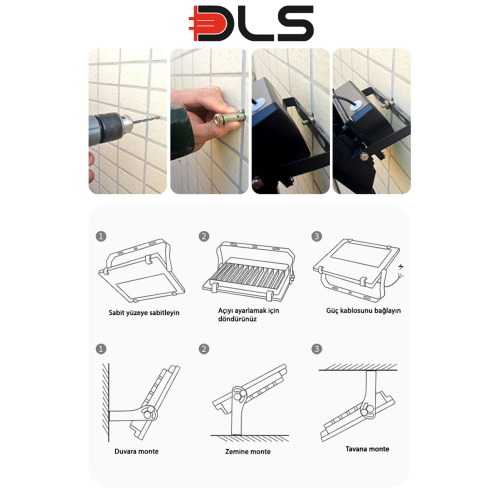 50 Watt Led Projektör 50w Ledli Beyaz Işık