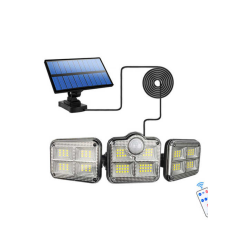 Solar Güneş Enerjili 122 Ledli Hareket Sensörlü Bahçe Aydınlatma Sokak Lambası Solar