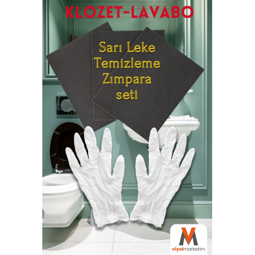 Klozet Lavabo Sarı Leke Temizleme Zımpara Seti 3 Adet Ince Su Zımparası