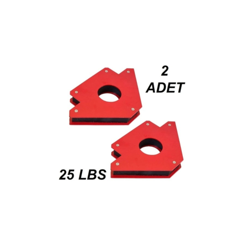 2 Adet Manyetik Açılı Kaynak Tutucu Mıknatıs, 25 Lbs Manyetik Gönye