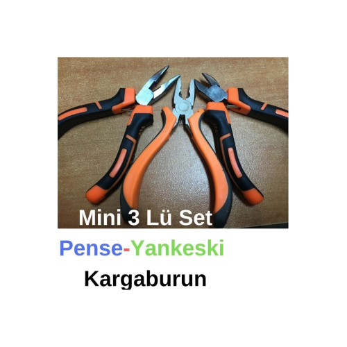 Mini 3lü Set Pense Kargaburun Yankeski Takı Yapım Seti Elektronik