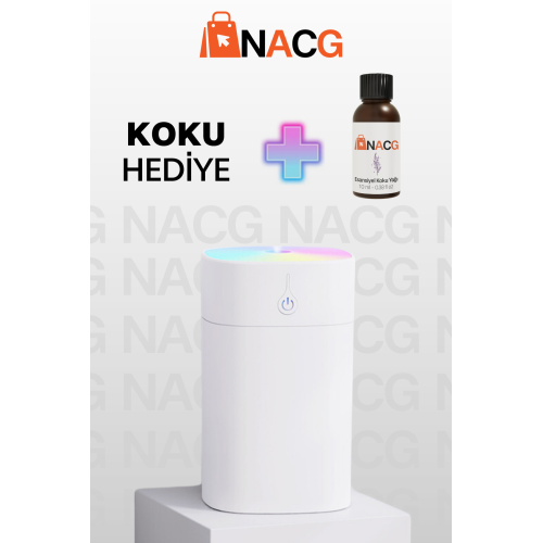 H2o Humidifier 400 Ml Ulrasonik Araba - Oda Hava Nemlendirici Buhar Makinesi Ve Aroma Difüzörü