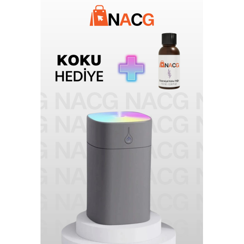 H2o Humidifier 400 Ml Ulrasonik Oda - Araç - Hava Nemlendirici Buhar Makinesi Ve Aroma Difüzörü