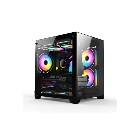 Nova 3 Rgb Fanlı Temperli Cam Panel Boş M-atx Gaming Oyuncu Bilgisayar Kasası