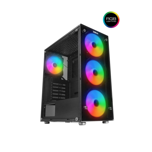 Z-master X100 4x120mm Rgb Fanlı Temperli Cam Pencere Gaming Oyuncu Bilgisayar Kasası