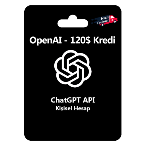 120$ Kredili Kişisel Hesap ChatGPT API Yapay Zeka