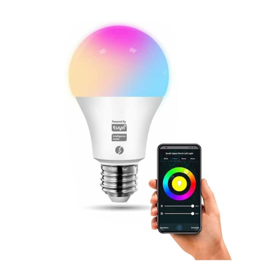 Smart Akıllı Wi-fi Rgb Led Ampul 9 Watt Tasarruflu 16m Renk