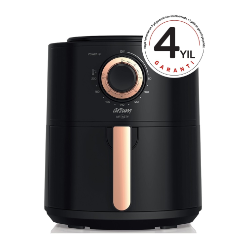 AR2062-B Airtasty Yağsız Fitöz Airfryer, 4 Litre Kapasite, Bakır