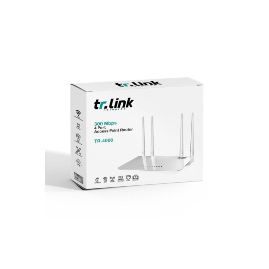 Tr-link 300 Mbps 4 Port 4 Antenli Access Point Router Tr-4000