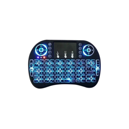 Işıklı Kablosuz Mini Klavye Tv Televizyon Ps3 Dokunmatik Mouse