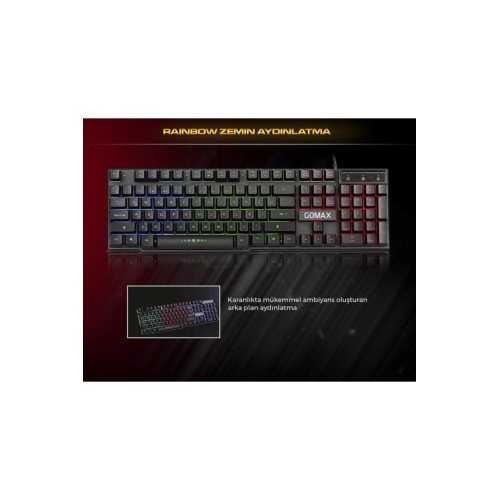 Gmx K2 Rgb Led Işıklı Oyuncu Klavyesi Gaming Klavye