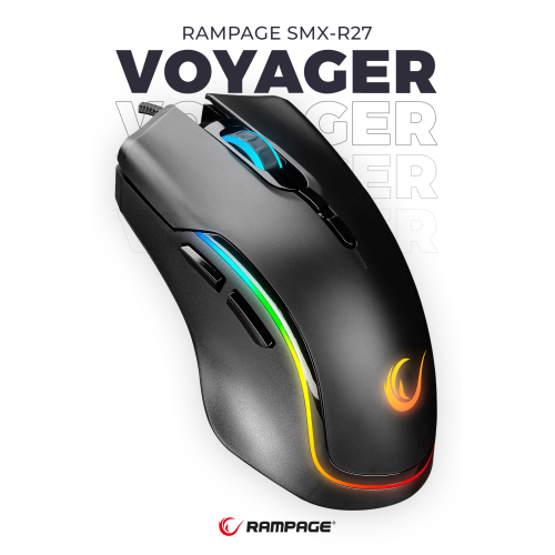 Smx-r27 Voyager Usb Rgb Işıklı Makrolu 7200 Dpi Gaming Oyuncu Mouse