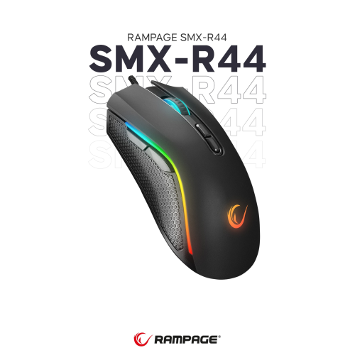 Smx-r44 6400 Dpı Siyah Makrolu Rgb Ledli Gaming Oyuncu Mouse