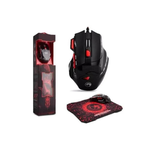 Trol Profesyonel Işıklı Gamer Oyuncu Mouse + Mousepad Kaymaz Hassasiyet Kontrollü Gaming Pro X9 X-2