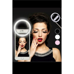 Emsa Şarjlı Led Selfie Işığı Led Ring Light Halka Telefon Işığı 36 Led 3 Kademeli