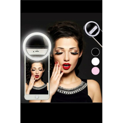 Emsa Şarjlı Led Selfie Işığı Led Ring Light Halka Telefon Işığı 36 Led 3 Kademeli