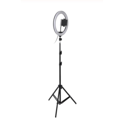 Iphone 24 W 5500 K Ring Fill Light Led 10 Inç 2.1 M Beyaz Sarı Işık Halka Tripod