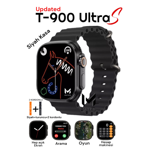 Akıllı Saat 8 Ultra T900 ULTRA 2S Ios/android Destekli 2.3 inch Arama Özeliği Sensörlü Smartwatch