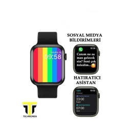 Akıllı Saat Plus +  Kablosuz Kulaklık Ikili Beyaz Set Ios Android Smartwatch