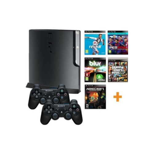 Playstation 3 Slim 320 Gb + 2 Orijinal Kol + 30 Oyun