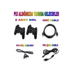 Ps3 Slim 320 Gb Oyun Konsolu 30 Oyun 2 Kol 12 Ay Garanti