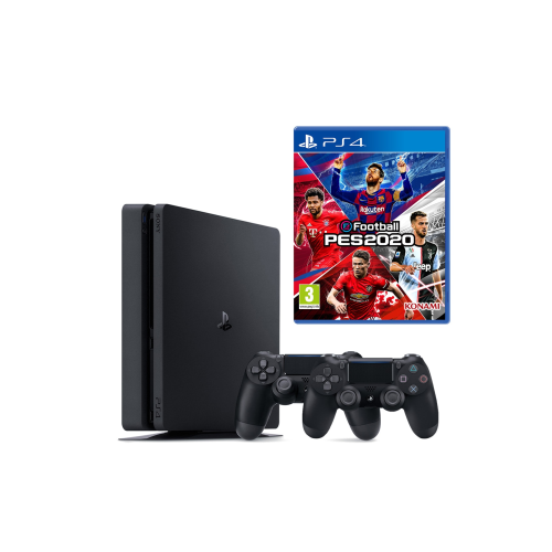 Playstation 4 Slim 500 GB + 2. PS4 Kol + PS4 Pes 2020 (Eurasia Garantili)