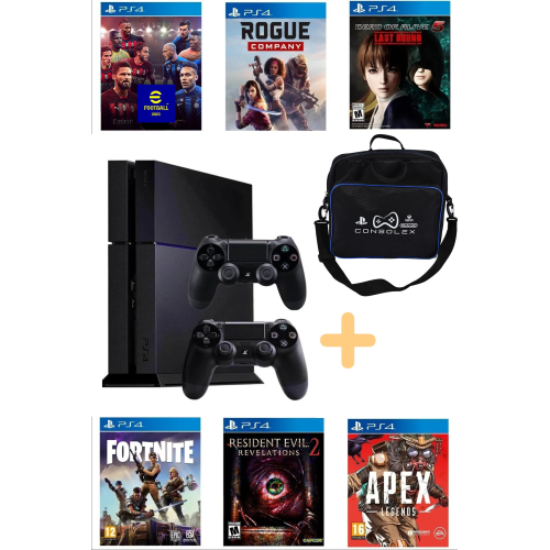 Playstation 4 Standart - 500 Gb +yenilenmiş + 2. Ps4 Kol + Consolex Çanta + 10 Dijital Oyun