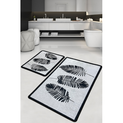 Hoja Banyo Halısı Djt 2 Li Set 60x100 Cm - 50x60 Cm