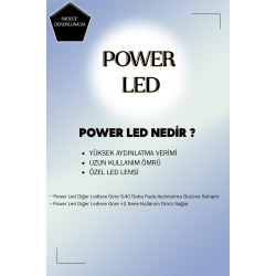 Modern Bolivia Tekli Krom Sarkıt Led Beyaz Power Ledli Salon Mutfak Oda Hol Ledli Avize, 25x70