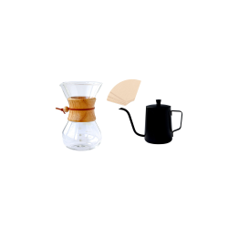 Chemex Filtre Kağıdı Kapaklı Barista Kettel Set