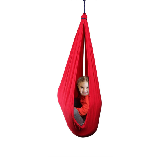 Yoga Swing Kırmızı Salıncak Duyusal Salıncak Çocuk Aktivite Gelişim Salıncağı