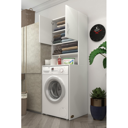 çamaşır makinesi dolabı hayzum byz 180*066*55 banyo kiler