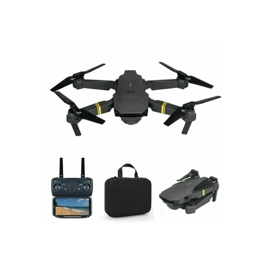 Yeni E58 Hd 720p Çift Kameralı Wı-fı Katlanabilir Drone Taşıma Çantalı 1 Bataryalı