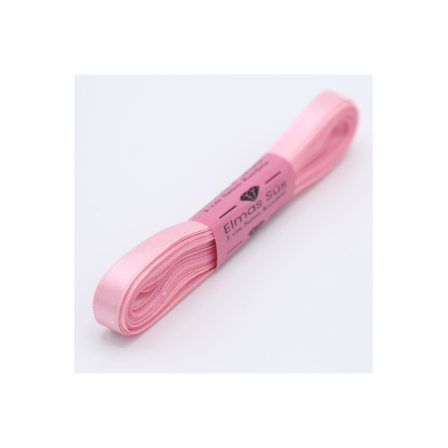 Pembe Saten Kurdele 1 cm10 m