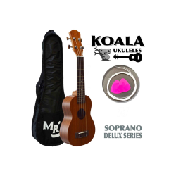 Delux Soprano Ukulele Seti Koala Kılıf+Pena+Takım Tel Hediye KA5215MS