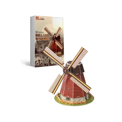 Holland Windmill 3d Puzzle 20 Parça Yapboz Maket